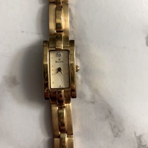 Vintage Bulova 97S79 Diamond Accented Watch